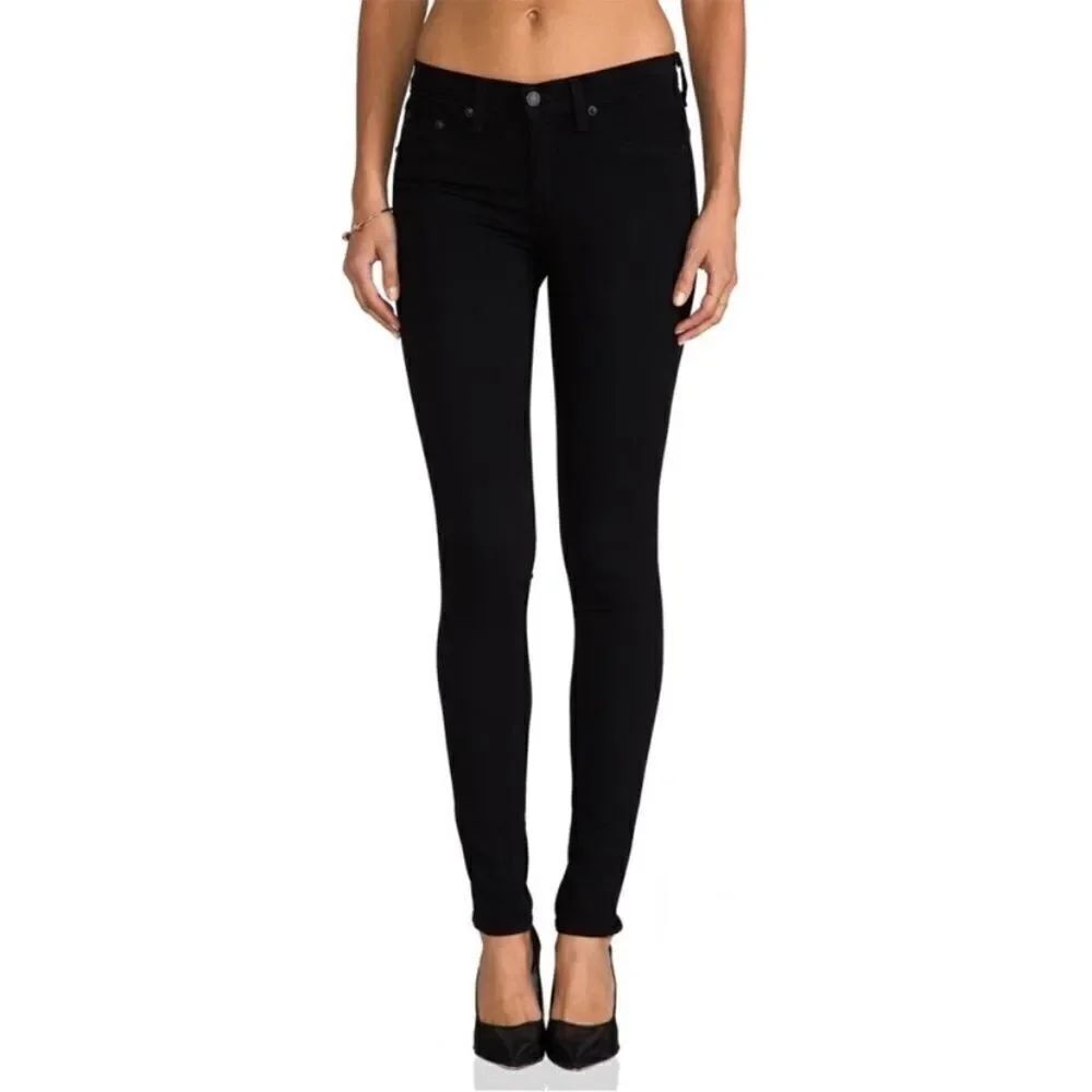 Rag & Bone Legging Skinny Jeans - Black Plush